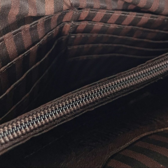 SOLD Jack Georges Voyager Dual Zip Crossbody Brown - Picture 12 of 14